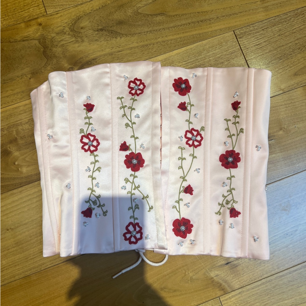 Danielle Guizio Meadows Satin Corset